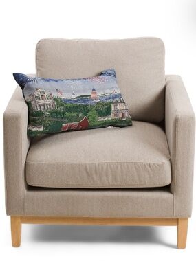 BROOKS BROTHERS 14x24 Americana Tapestry Pillow